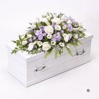 Children's Casket Spray   Blue and Lilac