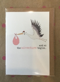 New Baby Girl Greetings Card