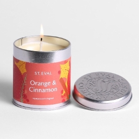 Orange & Cinnamon Scented Tin