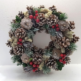 Frosty woodlands wreath