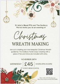 Wreath Workshop Wednesday 26th November